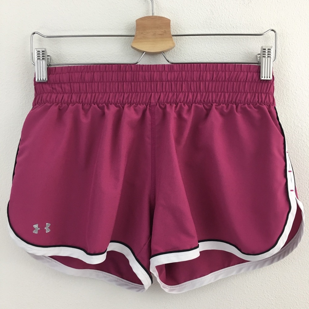 🔴 Under Armour | Pink Semi-Fitted Athletic Shorts